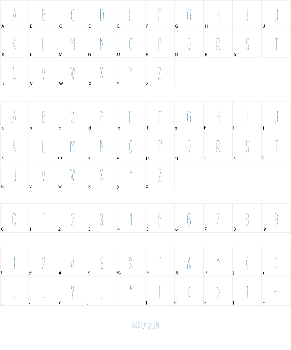 Pablo Font Character
